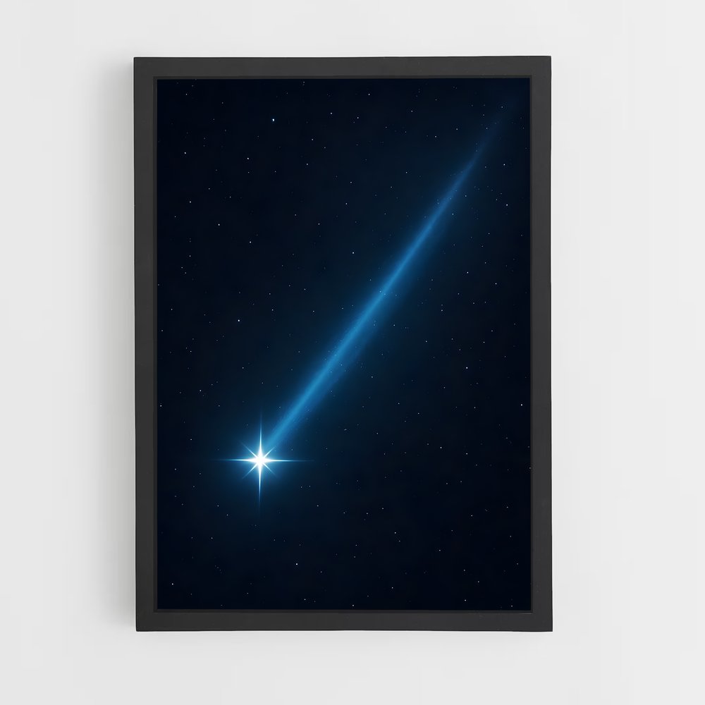 Poster Comètes Écarlates – affiche Étoiles (vue 2)